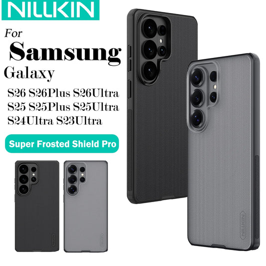 Frosted Shield Pro Case for Samsung Galaxy S26 Ultra / S26 Plus / S25 Ultra / S24 Ultra / S23 Ultra – Slim Full Coverage Protective Cover