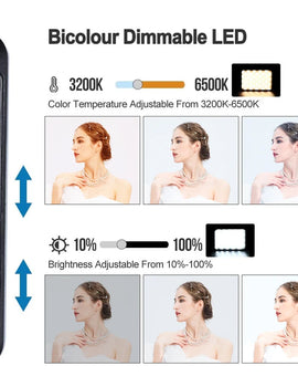 3200K-6500K LED Video light with Softbox and RGB Color Filters light for video Conference Lighting Fill Light