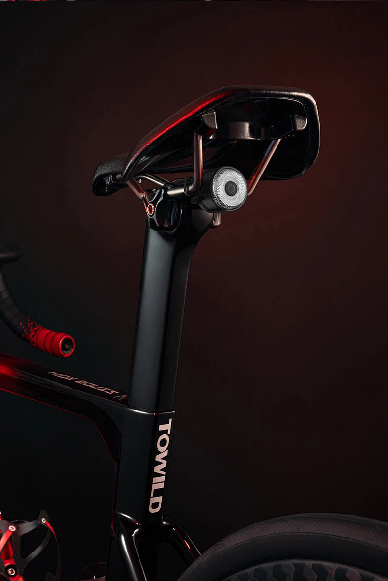 Team Sync Tail Light 50m Auto Brake Sensing Bicycle Rear Light LED Rechargeable IPX6 Waterproof Cycling Taillight