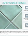 3D Tile Stickers, Self-adhesive Green Tile Backsplash for Kitchen Bathroom, Waterproof, Matt, 30 x 30cm, Interior Wall Decor