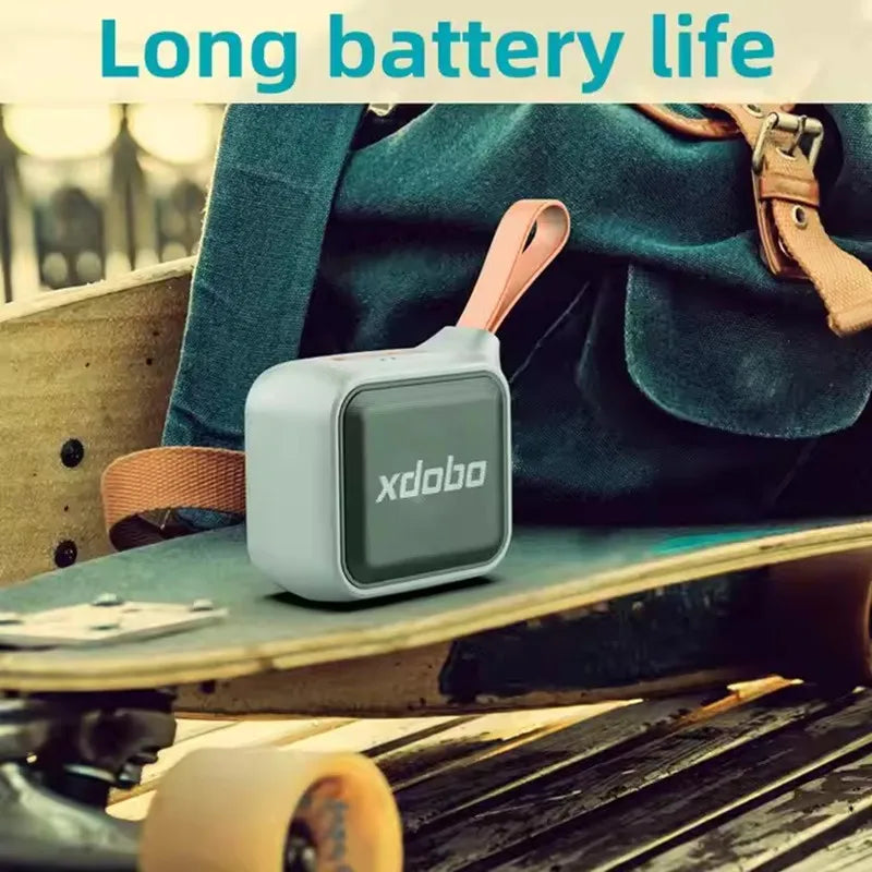 Xdobo Prince 1995 portable wireless Bluetooth speaker 15W outdoor cycling card insertion subwoofer TF/AUX/MP3 mini music player