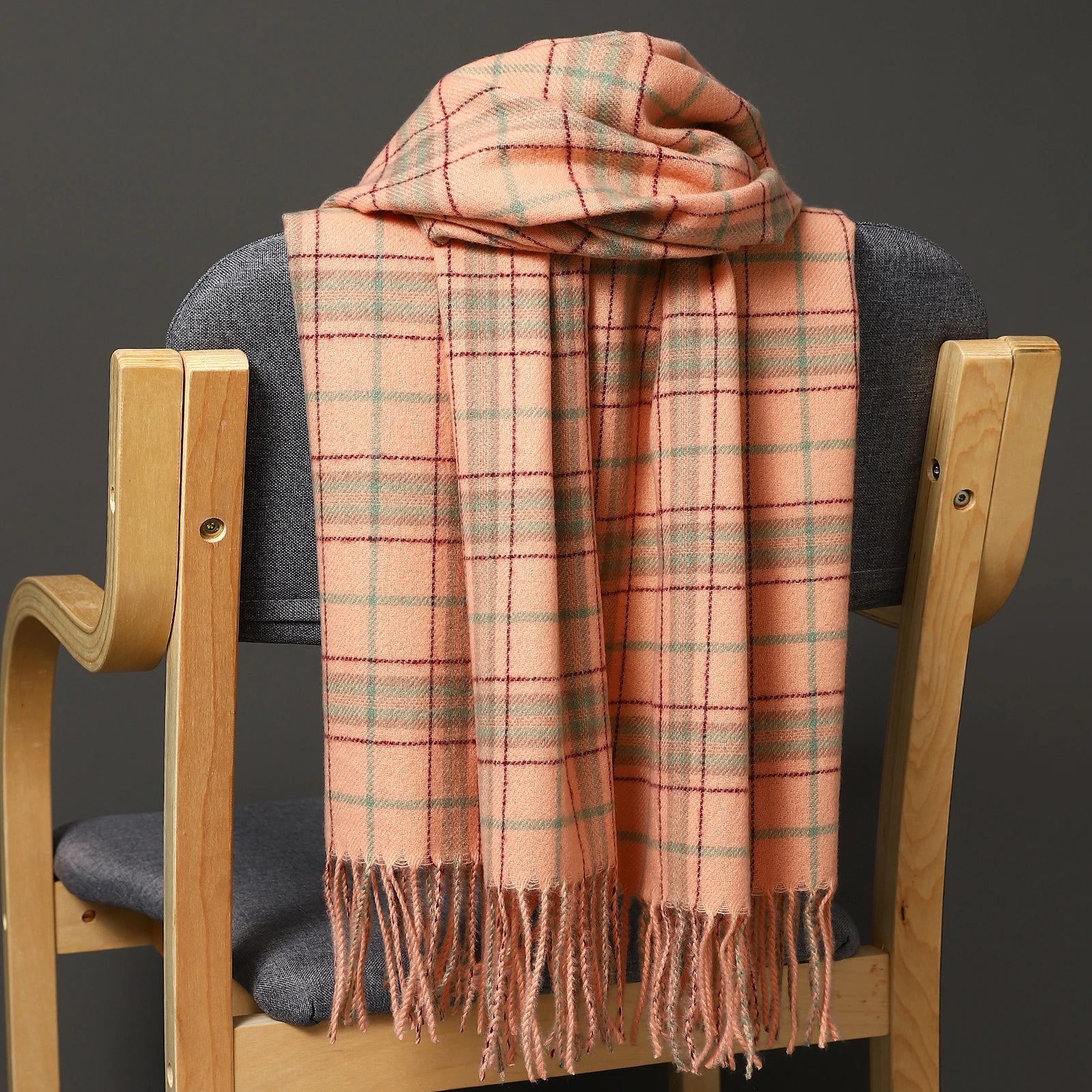 Autumn Winter Warm Cashmere Scarf Dot Pattern Long Tassels Women Thicken Wrap Shawl Lady muffler Wool Pashmina