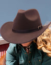 Western Cowboy Hat Versatile Comfortable Roll up Casual Cosplay with Buckle Belt
