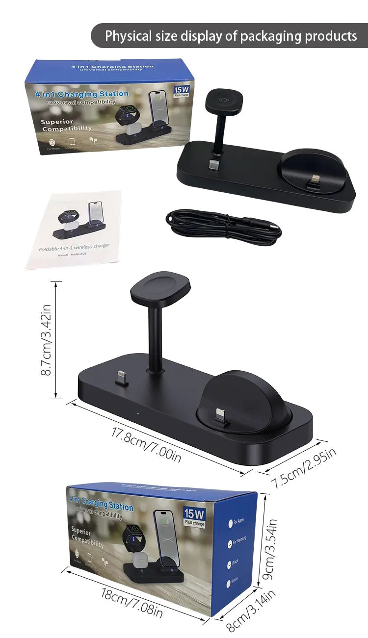 4-in-1 desktop wireless charger