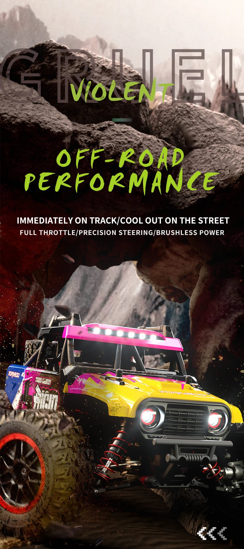 RC Car 4WD Thunder High Speed off-road vehicle Brushless four-wheel drive Thunder off-road vehicle RC Toy