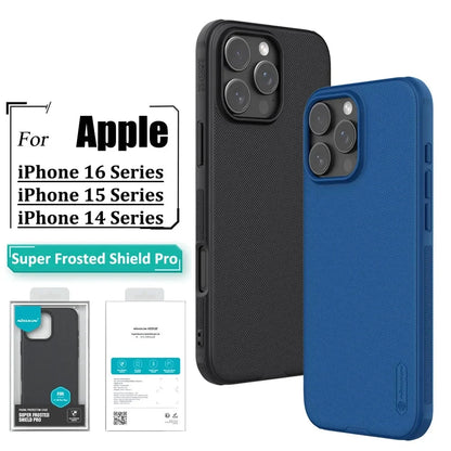 Shield Pro Case For iPhone 16 16 Plus 15 Pro 14 13 Pro Max Case Anti Fingerprint Shockproof Back Cover