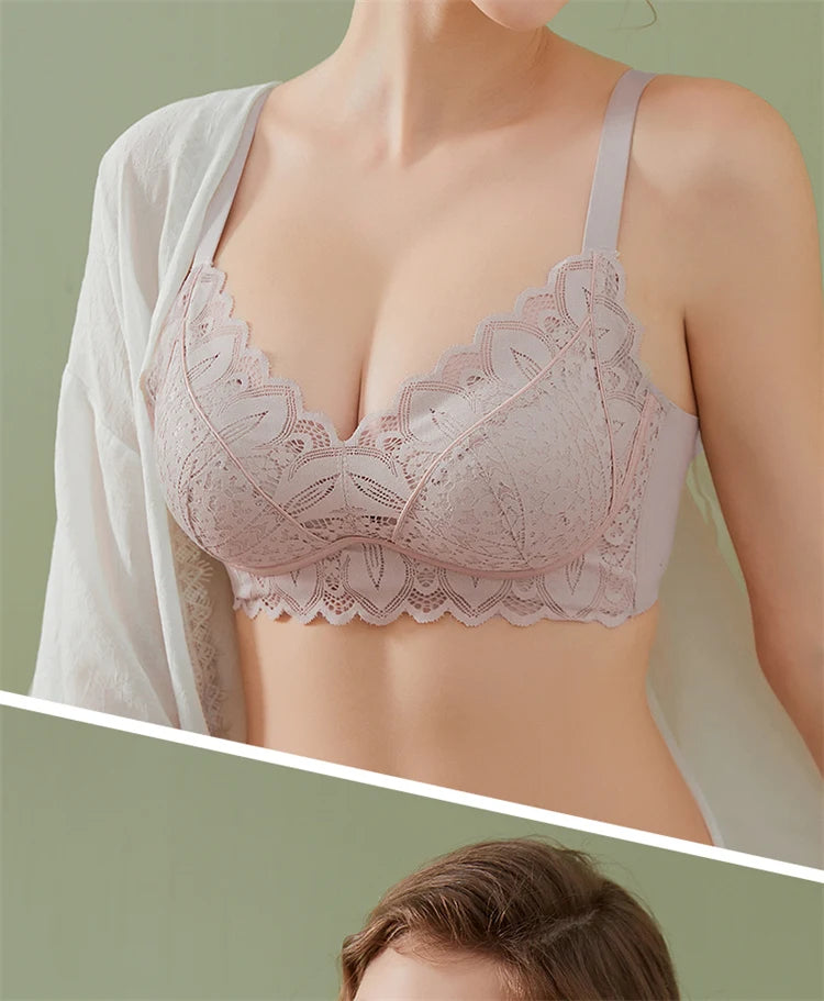 Women’s Push-Up Wire-Free Bra – Comfortable Adjustable Straps Bralette