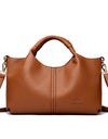 Leather Shoulder Bags For Women Ladies Luxury Handbag Crossbody Bag Zipper Messenger Solid Color Saddle Bag