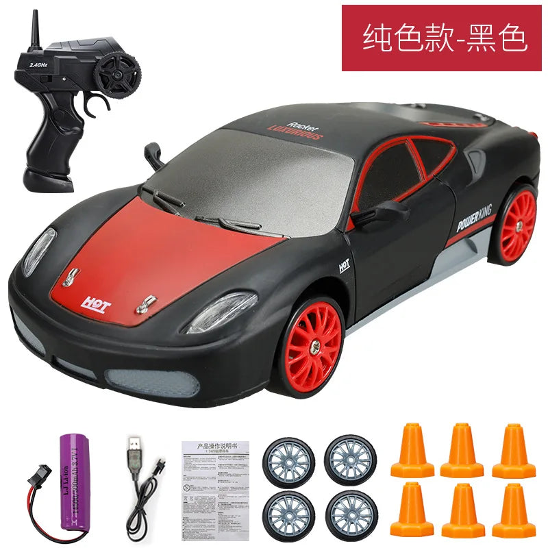 2.4G Drift Rc Car 4WD RC Drift Car Toy Remote Control GTR Model AE86 Vehicle Car RC Racing Car Toy for  Christmas Gifts
