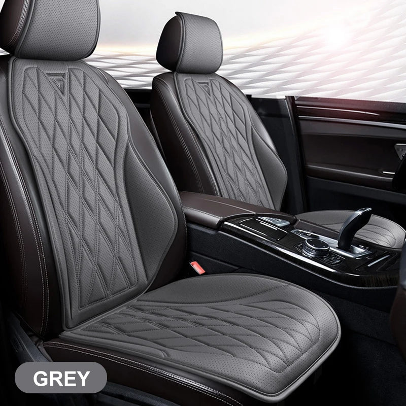 Universal Car Seat Cushion Nappa Leather Breathable Car Seat Covers Comfortable Four Seasons Auto Seat Protector Car Chair Pads