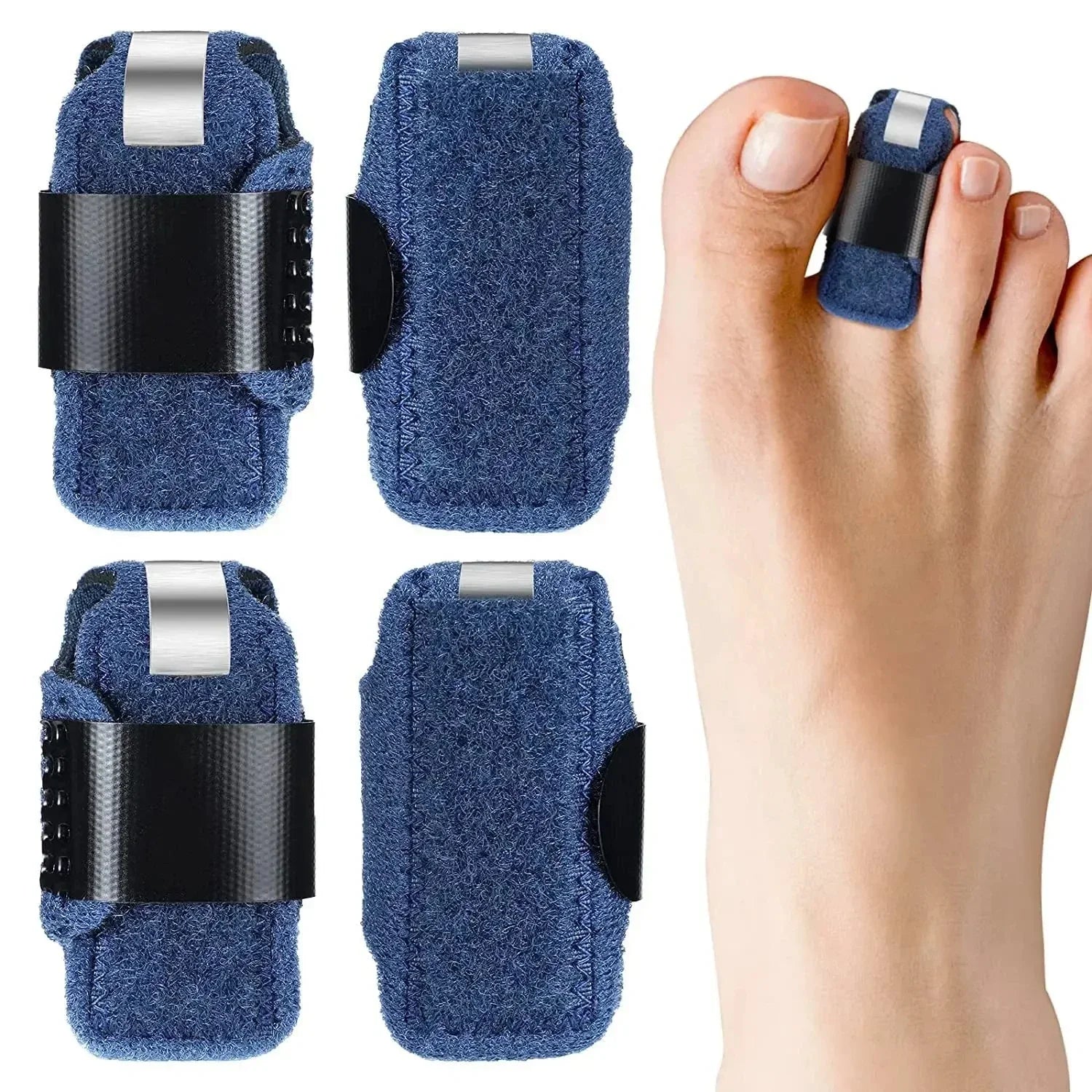1/2Pcs Splint Toe Straightener Hammer Corrector Toe Brace Hammertoe Splint Toe Wrap Covers Broken Bunion Foot Care Tools