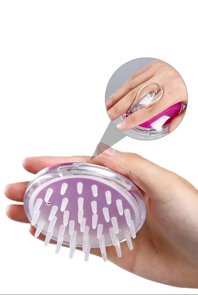 1pc Silicone Shampoo Brush Body Massage Brush Bath Shower Brush Salon Hairdressing Tool Scalp Massage Comb Hair Washing Comb