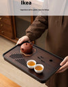Tea Tray Tea Set Tea Tray Tea Sea Dry Brewing Platform Tray Bamboo Tray Tea Ceremony  Small Water Storage Tea Platform