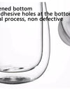 250/400ml Clear Double Wall Glass Cup Home Coffee Milk Mug With Handle Hot Cold Beverage Juice Drinkware Cup Set Of 1/2/4pcs