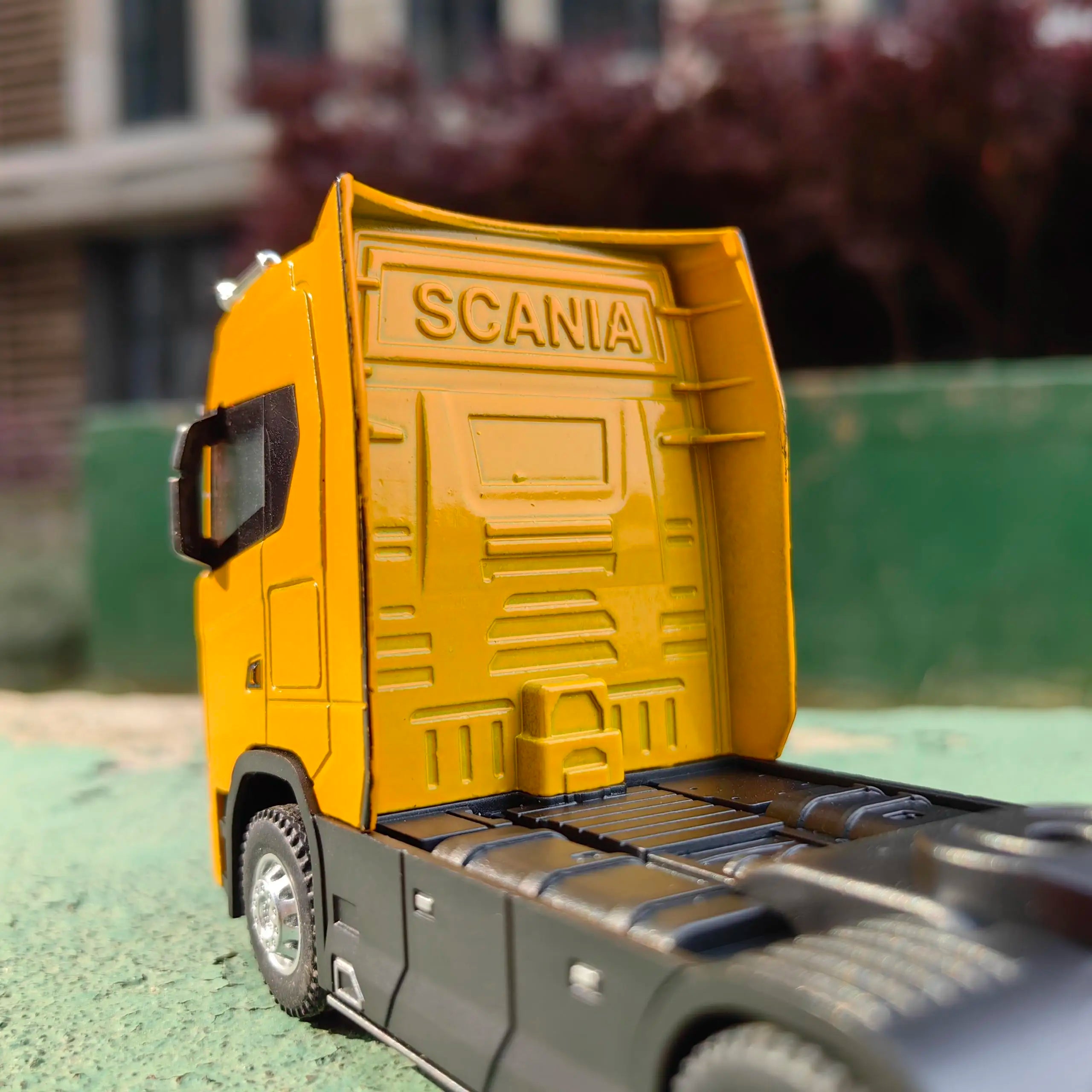 1/50 Alloy Diecast Truck Head Car Model Toys Simulation Engineering Transport Vehicle Pull Back Container Head Metal Toy for Boy