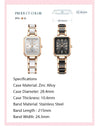 Ceramics Elegant Watch for Women Luxury Brand Waterproof Square Black Ladies Wrist watches