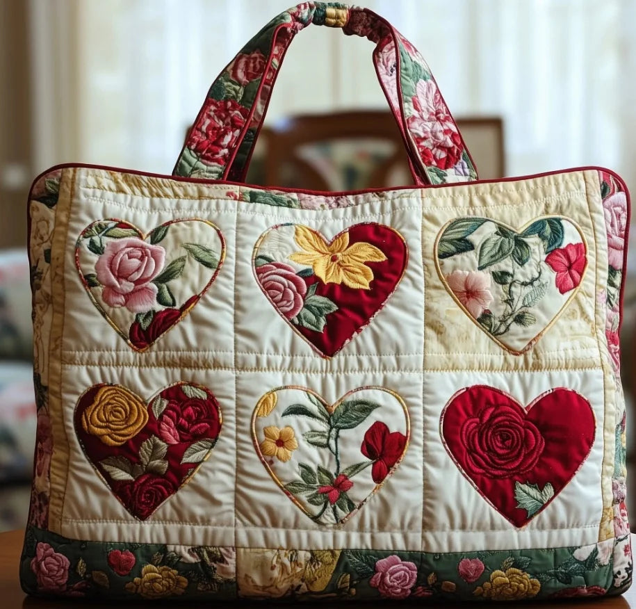 Scenic Print Quilted Travel Duffle Bag Multi Function Sports Tote