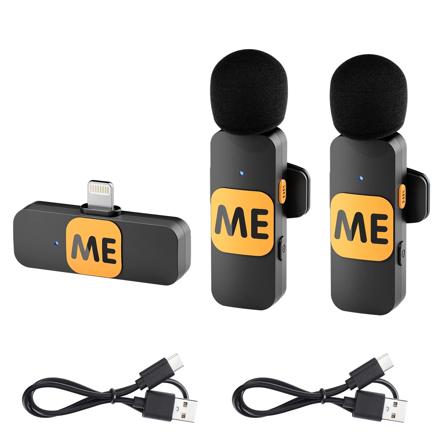 MIC-S Wireless Lavalier Lapel Microphone for iPhone iPad Android PC Laptop Computer Gaming Live Streaming Youtube Recording