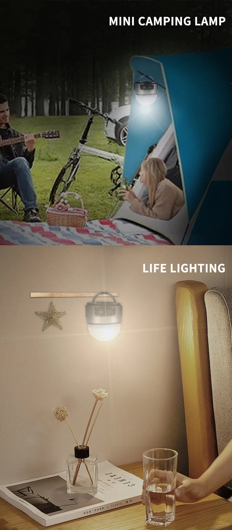 XPG + COB Multifunction Headlamp Rechargeable Magnetic Clip Light Camping Work Torch with Red Light