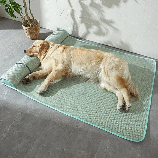 Cooling Dog Bed Mat Washable Pet Cushion Mattress