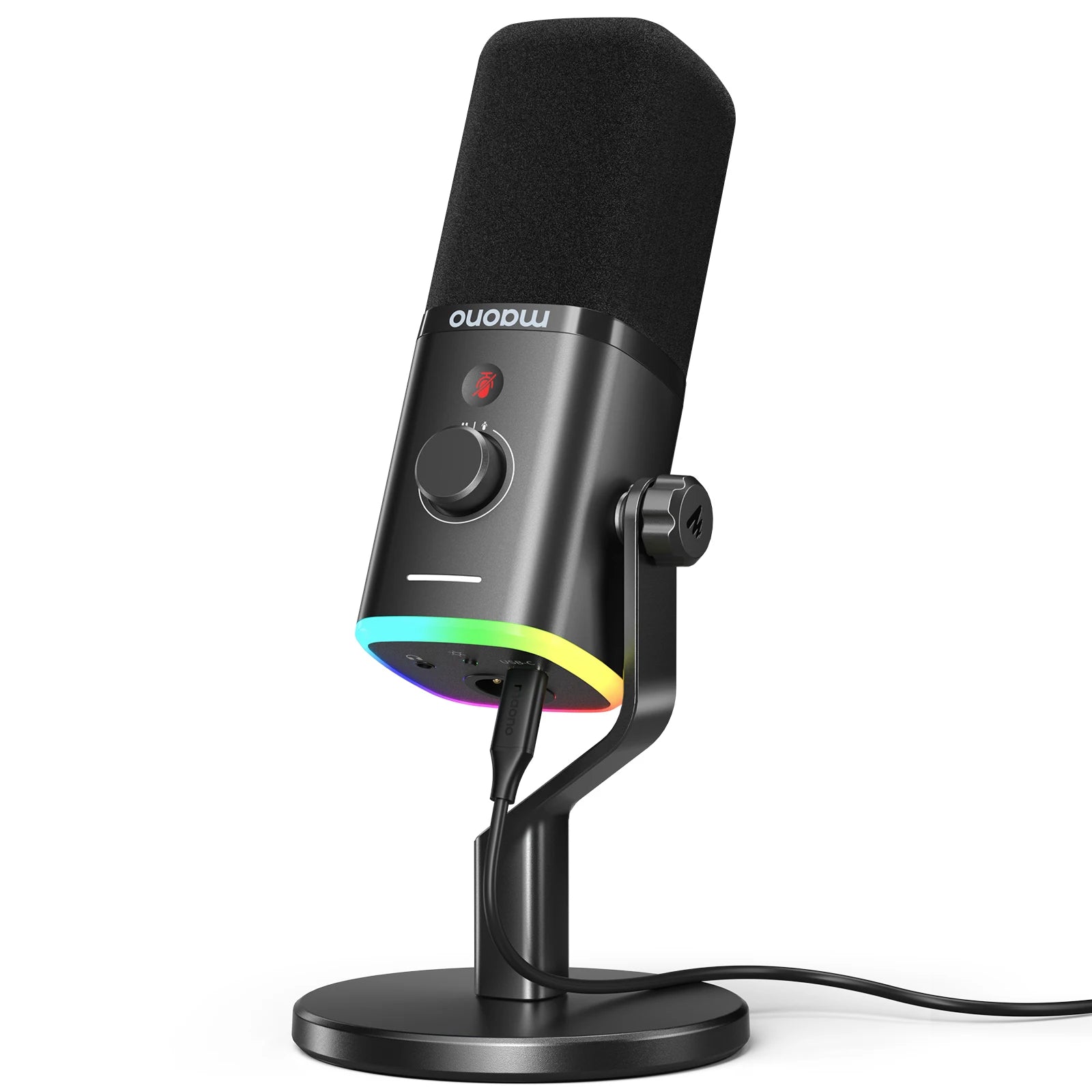 PD100X Dynamic Microphone Software Noise Reduction Included RGB gaming mic Enhances gaming experience Ideal for recording