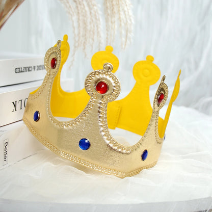 Birthday King Crown Baby One 1st 2nd 3rd Happy Birthday Party Decoration Kids Gem Hat 1 2 3 Year Old Birthday Decor Baby Shower