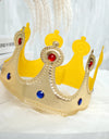 Birthday King Crown Baby One 1st 2nd 3rd Happy Birthday Party Decoration Kids Gem Hat 1 2 3 Year Old Birthday Decor Baby Shower