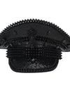 Black Sequin Festival Captain Hat Punk Rhinestone Masquerade Military Cap Handmade Sergeant Hat Bride Music Festival Cosplay