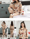 Women’s Winter Corduroy Cotton Pajama Set – Cute, Comfortable, Loose Long Sleeve Loungewear