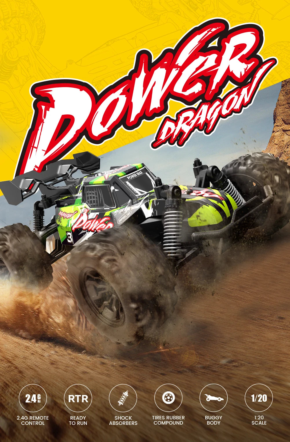 Off Road RC Car 2.4G Radio Remote Control Cars RTR High Speed Climbing Drift Remote Control Monster Truck Toys for