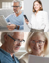 Reading Glasses Big Head Men Rectangle Oversized Readers Eyeglasses Women Spring Hinge Clear Vision with Diopters +1.0~+4.0