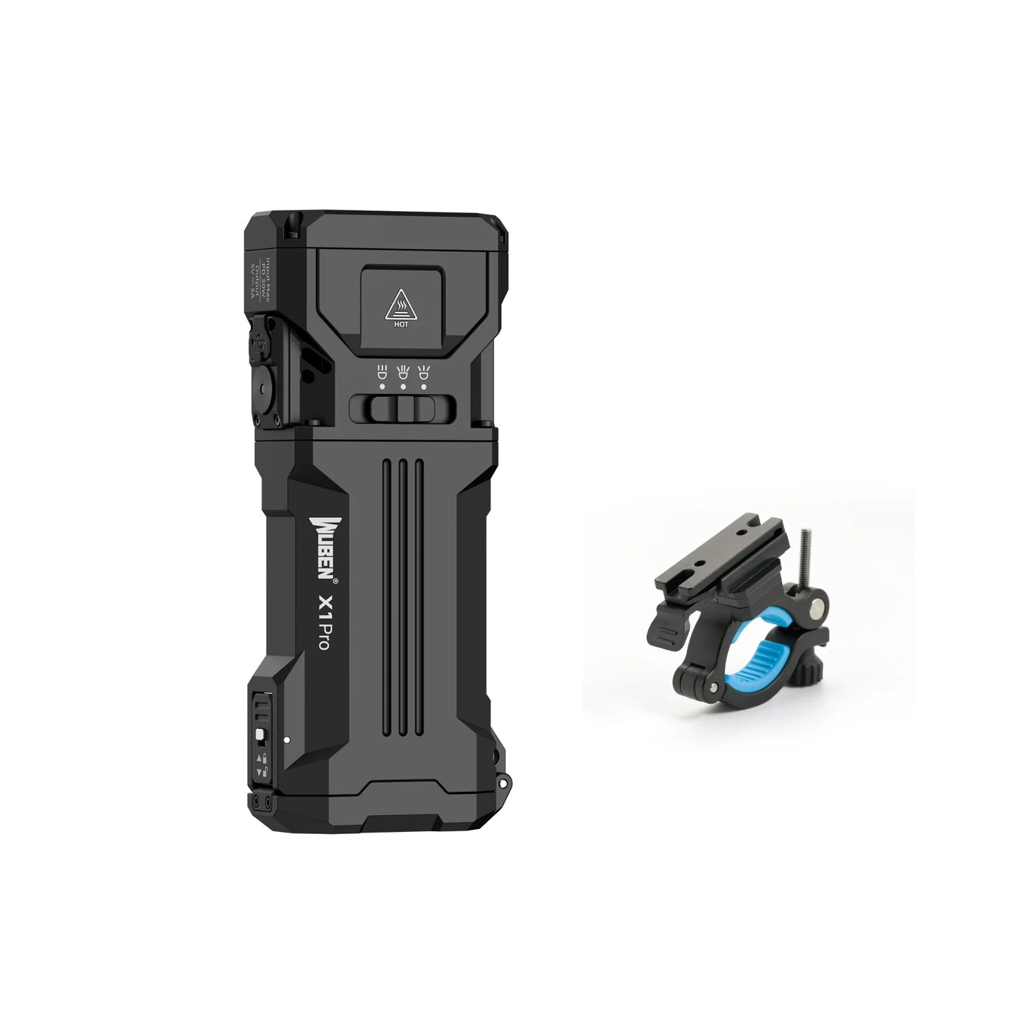 12300 Lumen Rechargeable High Power LED Flashlight With Power Bank