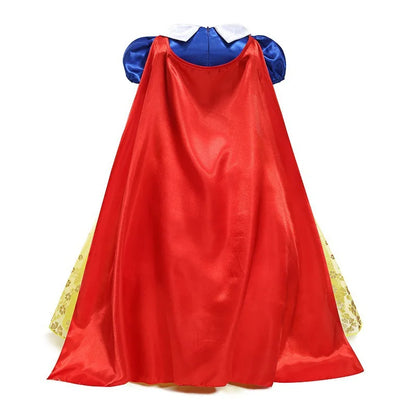 Snow White Princess Dress Mesh Clothes Vestidos Kids Christmas Halloween Carnival Cosplay Costume