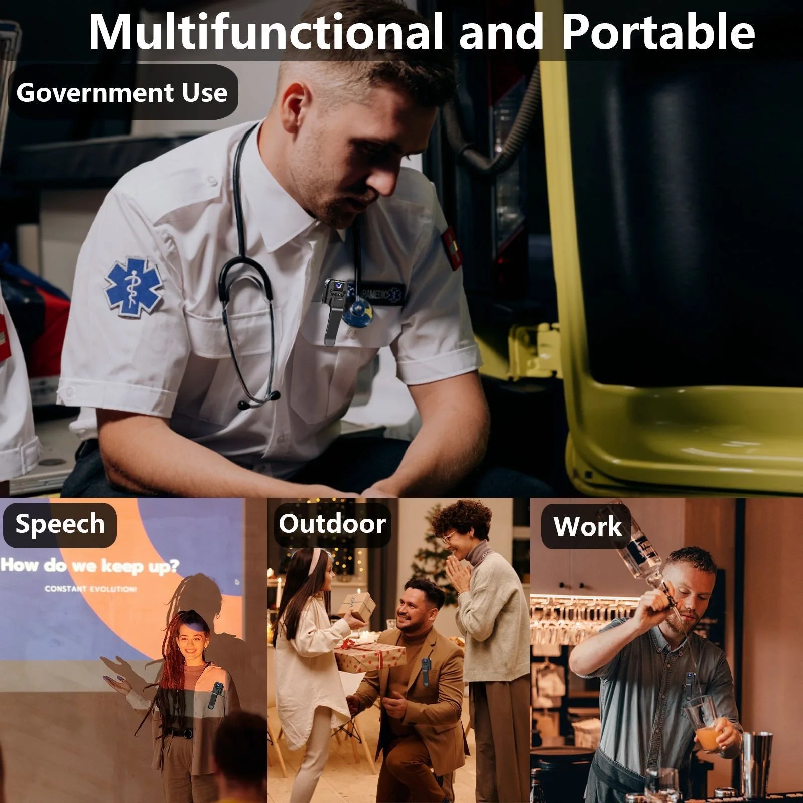 With Wifi Body Mini Camera Portable Small Digital Video Recorder  BodyCam Infrared Night Vision Miniature Camcorder