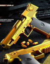 Mechanical Automatic Desert Eagle Toy Gun Shell Ejection Airsoft Pistol Continuous Firing Soft Bullet Toy