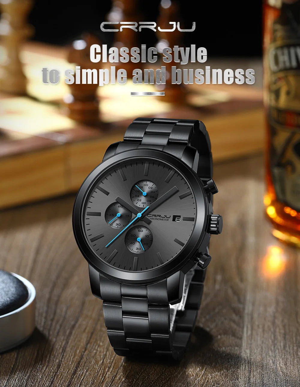 Luxury Man Watch High Quality Waterproof Chronograph Wristwatch Quartz Casual Clock relogio masculino