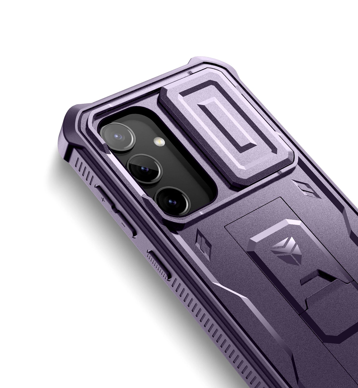 For Samsung Galaxy S24 Case 6.2 inch with Built-in Slide Camera Cover Full Body Rugged Case Built-in Screen Protector Kickstand
