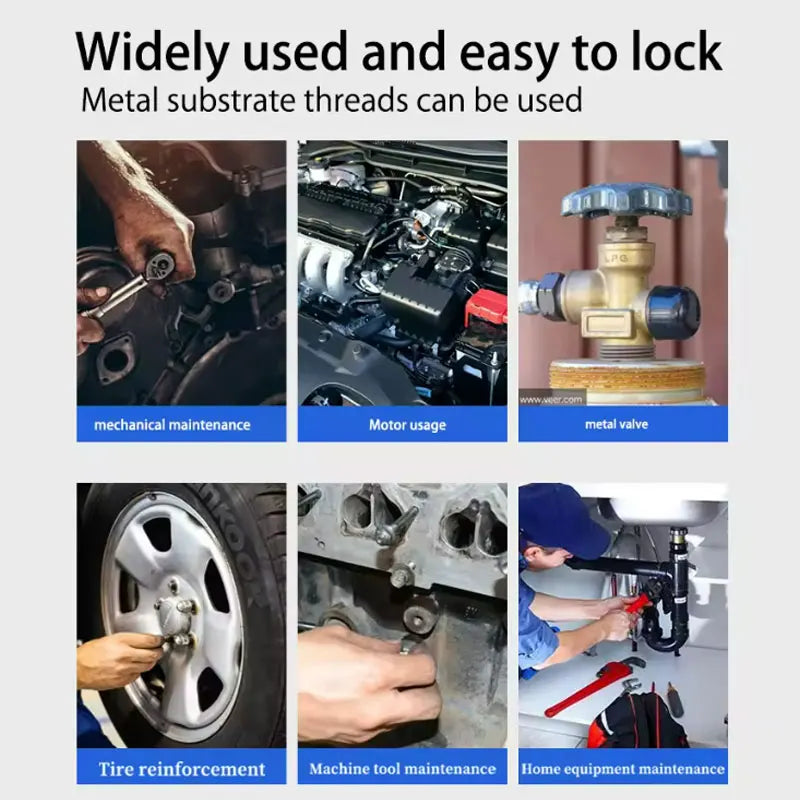 243 15ml, fast drying strong thread locking adhesive, high temperature anaerobic adhesive, suitable for automotive, machinery, steel frame locking, factory direct sales