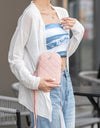 Embroidery Shoulder Bag PU Leather Clutch Wallets Girls Mini Crossbody Messenger Bags