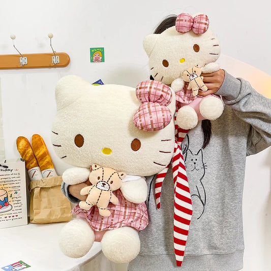 Kawaii Retro Kitty Plush Toy Soft Stuffed Doll