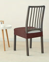 1PC Stretch Dining Chair Seat Cover Jacquard Solid Color Chairs Covers Removable Anti-Dust Chair Cushion Slipcovers Hotel Home