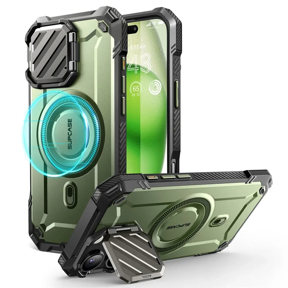 For iPhone 16 Pro Case 6.3" 2024 UB Mag XT Heavy Duty Rugged Strong  Phone Case with Camera Cover