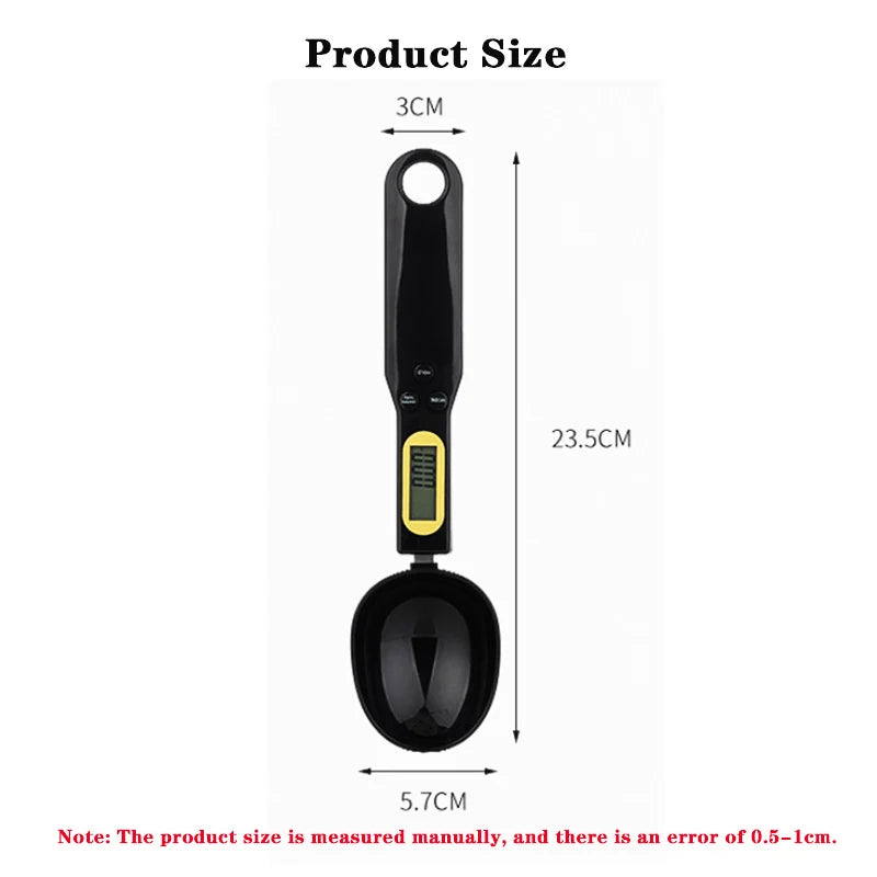 Weight Measuring Spoon LCD Digital Kitchen Scale 500g 0.1g Measuring Food Spoon Scale Mini Kitchen Tools for Milk Coffee Scale