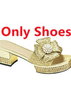 Nigerian Italian Shoes and Bags Set Decorated with Rhinestone Luxury Shoe and Bag Set for Party in Women