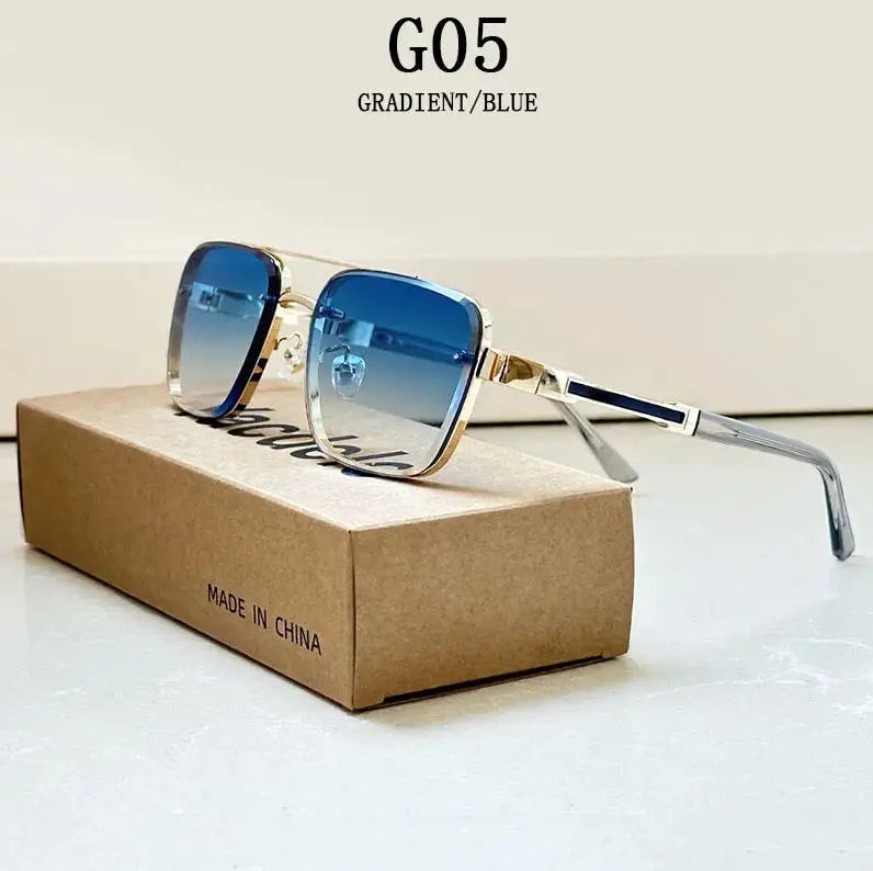 Square Frame Sunglasses With UV400 Protection