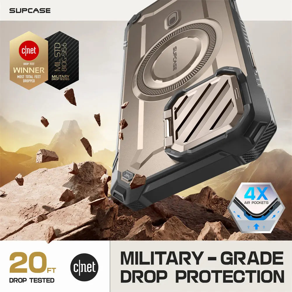 For iPhone 16 Pro Case 6.3" 2024 UB Mag XT Heavy Duty Rugged Strong  Phone Case with Camera Cover