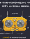 11CH RC Excavator 1:20 Remote Control Truck 2.4G RC Crawler Engineering Vehicle Excavator Truck Radio Control Toys Gifts