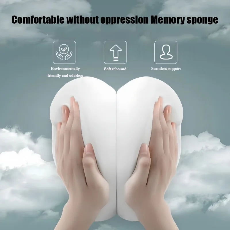 Memory Foam Lumbar Back Cushion Car Office Chair Lumbar Cushion Postpartum Waist Support Multi Functional Pain Relief Pillow