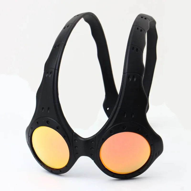 Cycling Glasses Sunglasses Metal Frame Personality Retro Glasses Anti-blue UV Protective Glasses Outdoor Cycling Accessories
