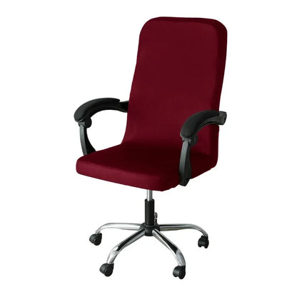 M/L Size Office Chair Covers Stretch Spandex Anti-dirty Computer Seat Chair Cover Removable Office Chair Slipcovers Solid Color